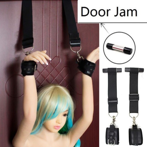 BDSM-Cuffs-Hanging-Door-Handcu